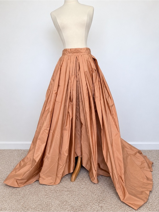 MaxMara Dresses & Skirts - Max Mara Pianoforte Dusty Rose / Copper Max Silk Blend Taffeta XS